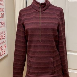 EUC REI Quarter Zip‎ Pullover, Striped. Sma…